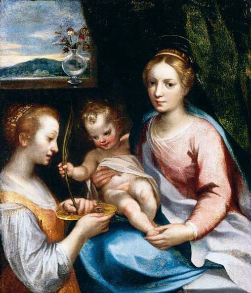 Madonna and Child with St Lucy